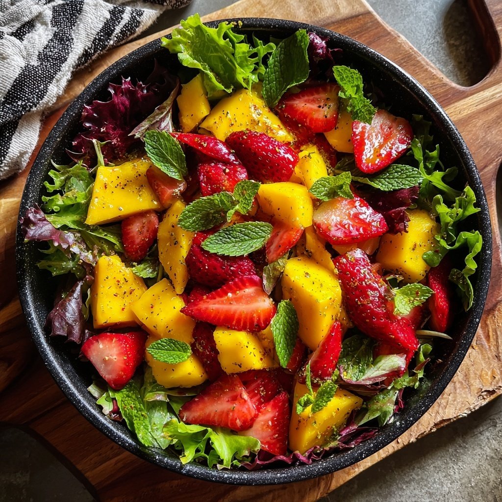 Mango Strawberry Summer Salad