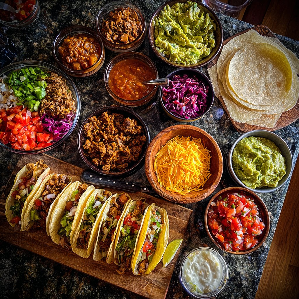 Mini Taco Bar for Parties