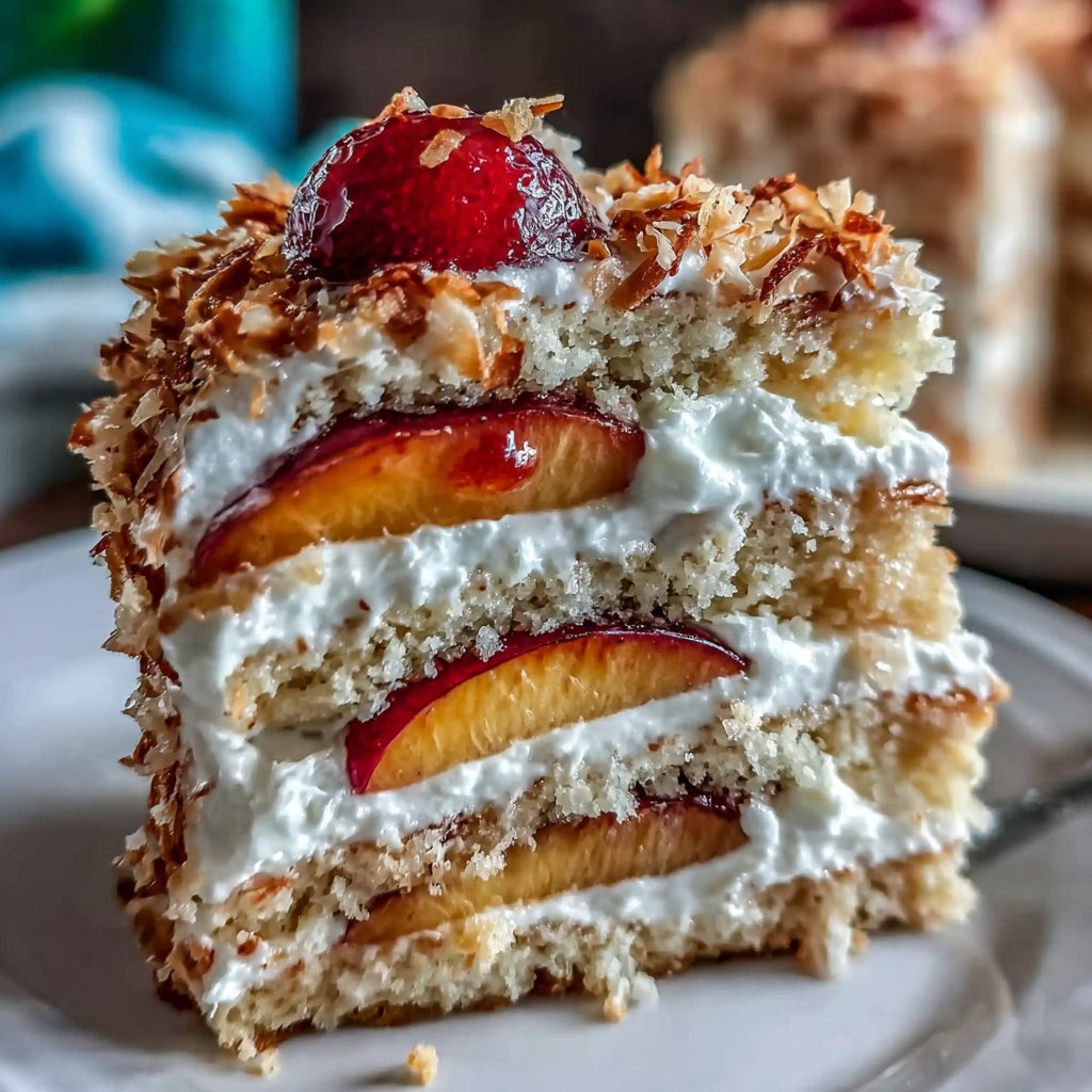 Peach Bellini Spring Cake
