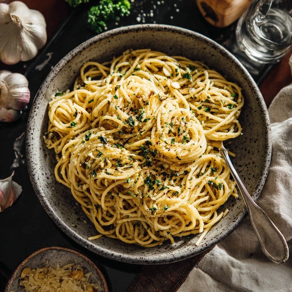 Quick Garlic Butter Pasta