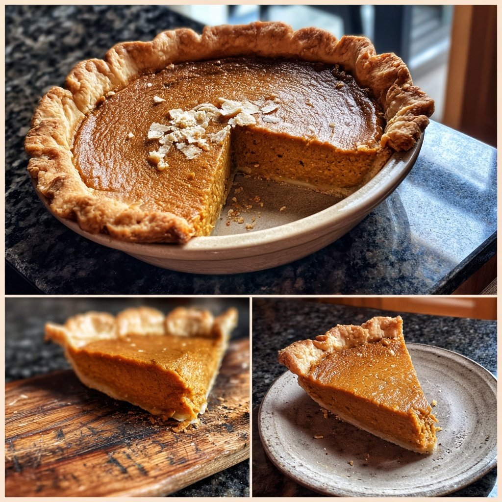 Festive Spiced Pumpkin Pie