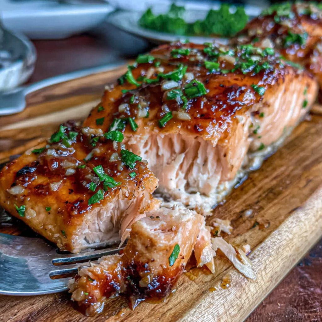 Baked Honey Mustard Salmon